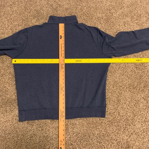 Polo Ralph Lauren SOFT Mens L Performance Sweater 1/4 quarter zip Blue Heather - Picture 7 of 9